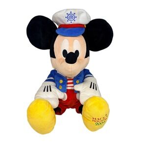 Disney Sailor Mickey Mouse Plush 2009 Macy's Holiday Nautical LE Stuffed Toy 19"